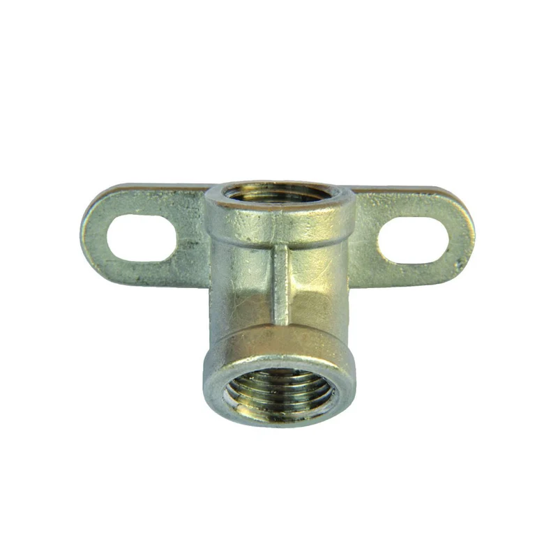 Supporto a parete inox per abbeveratoio suini - angolo 45° filetto 1/2