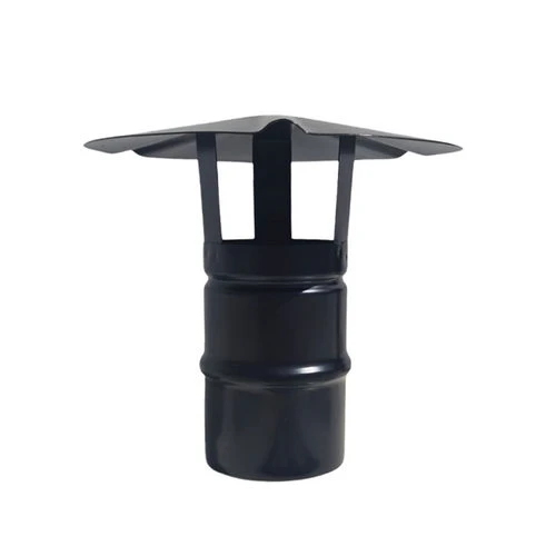 Cappello cinese inox304 per canne fumarie a pellet nero diam. 100