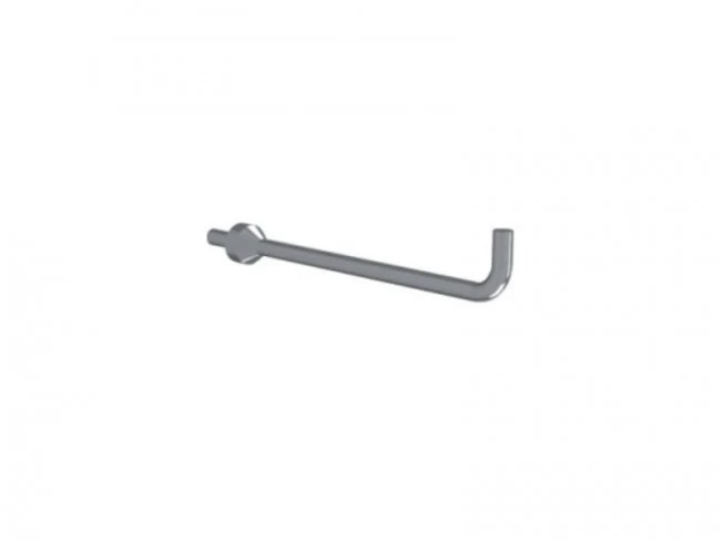 PORTAROTOLO IN ACCIAIO INOX LUCIDO ø 0,6 x 12 cm