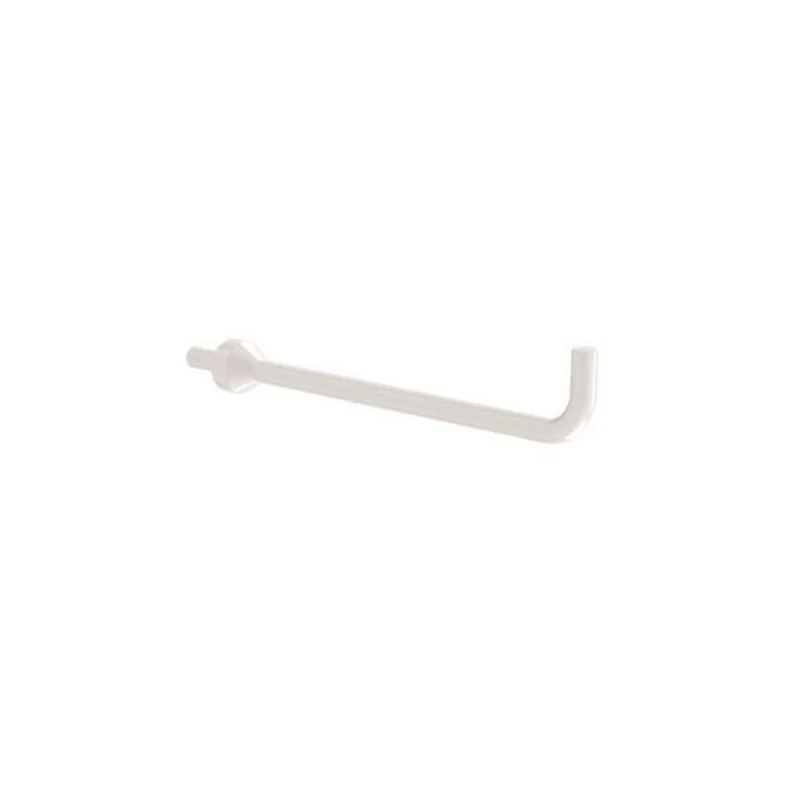 PORTA ROTOLO IN ACCIAIO INOX LACCATO BIANCO ø 0,6 x 12 cm