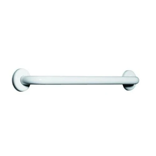 Corrimano Lineare in acciaio inox laccato bianco ø 3.2 cm