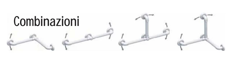 COMPLEMENTI PER DISABILI IN PVC MEDICALE E ABS Ø 3,5 CM