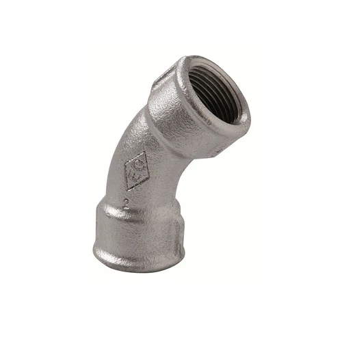 Curva lunga ff 45 zincata 2 1/2