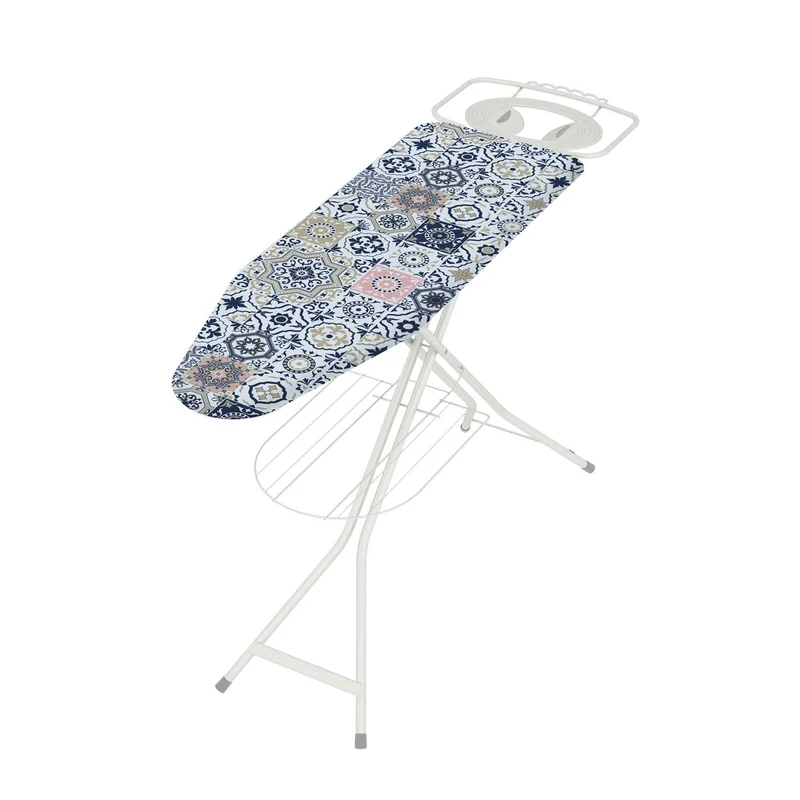 Colombo TURBO VAPOR - Asse da stiro (120x40 cm), Supporto per ferro da stiro a vapore rinforzato, Porta biancheria, Fatto in Italia