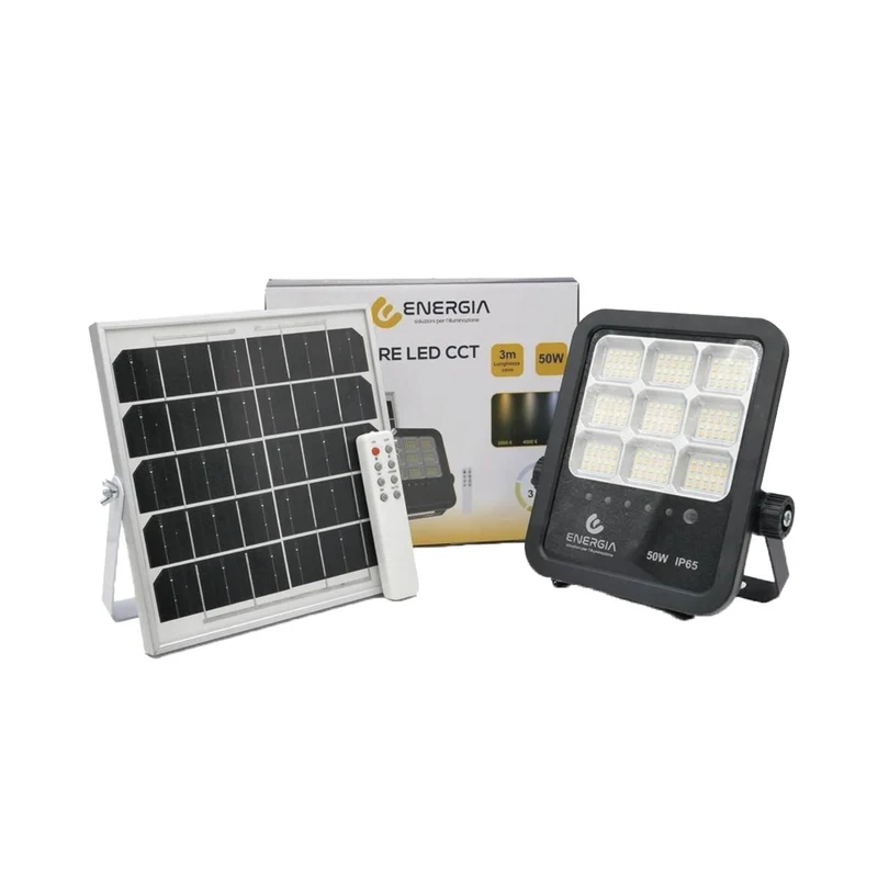 Proiettore pannello solare LED CCT