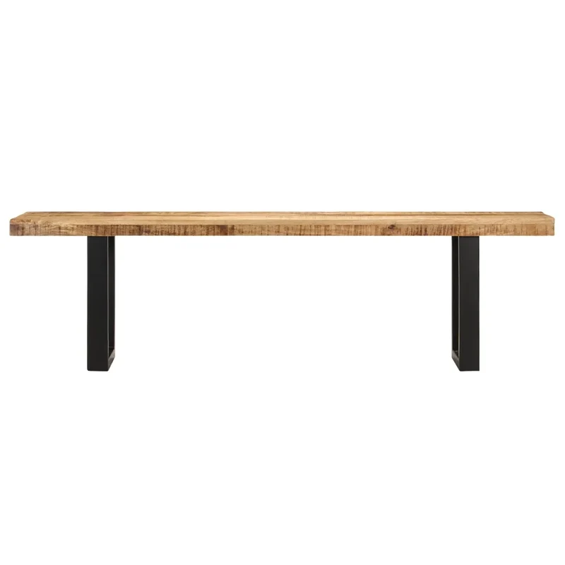 Panca 160 cm in Legno Massello di Mango e Acciaio 286461