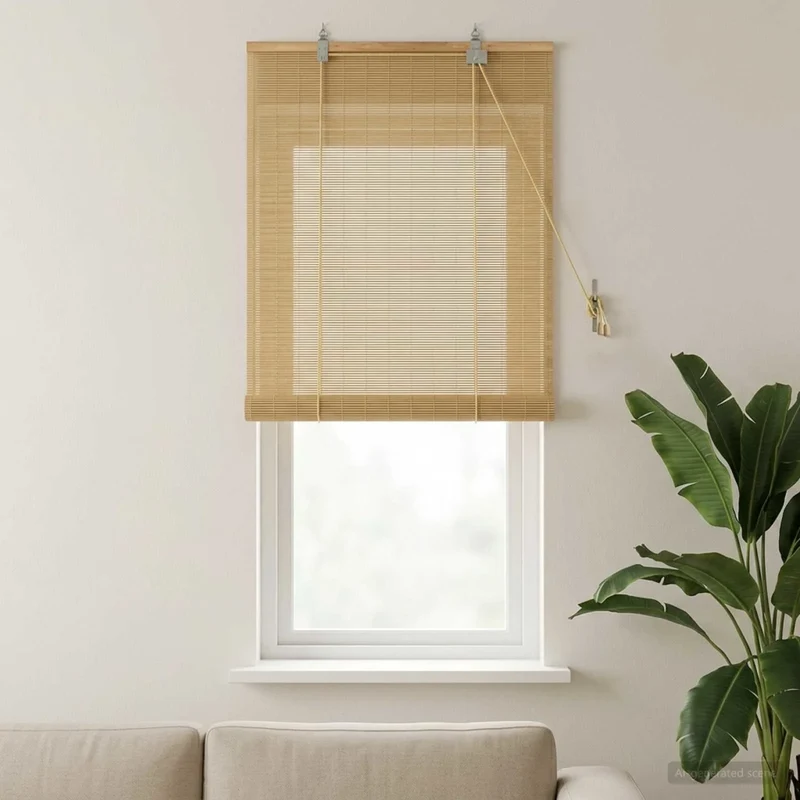 Tenda a rullo Naturale 60 x 160 cm Bambù 42040561
