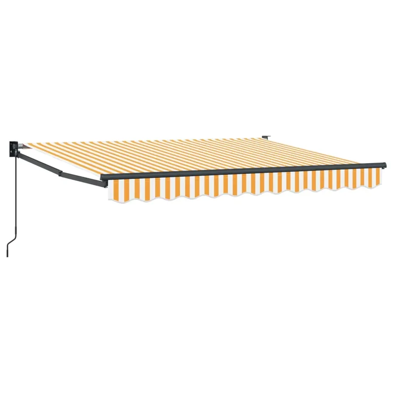 Tenda retrattile Giallo e bianco 3 x 2 m 3419039