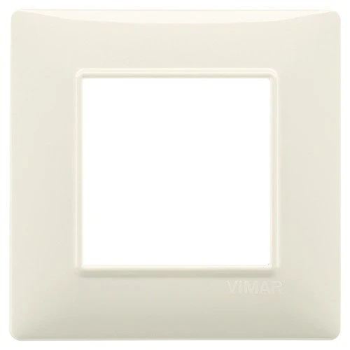 Placca 2 moduli Beige Vimar Plana