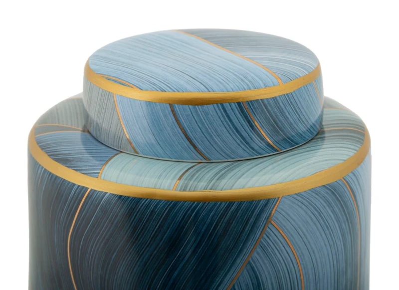 Vaso Ceramica Elegant Ø15x34 cm in Ceramica Multicolor