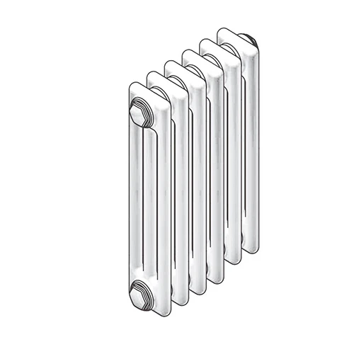 Radiatore tubolare in acciaio 3 colonne zehnder charleston mod. 3087 10 elementi