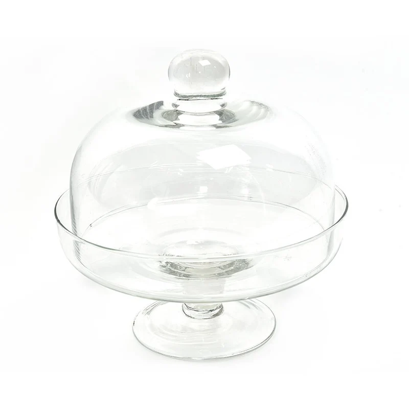 Azatina in vetro con cupola Alba 24xH25cm