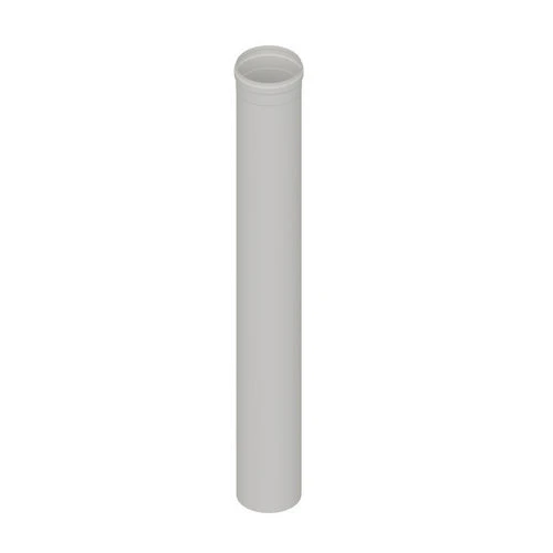 Elemento diritto in acciaio aisi 304l mt 0 50 per cappe diam. 140 bianco