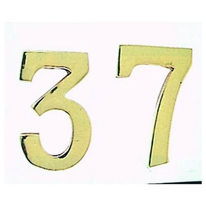 Numero civico in ottone 1 mm.100 - 15 pz