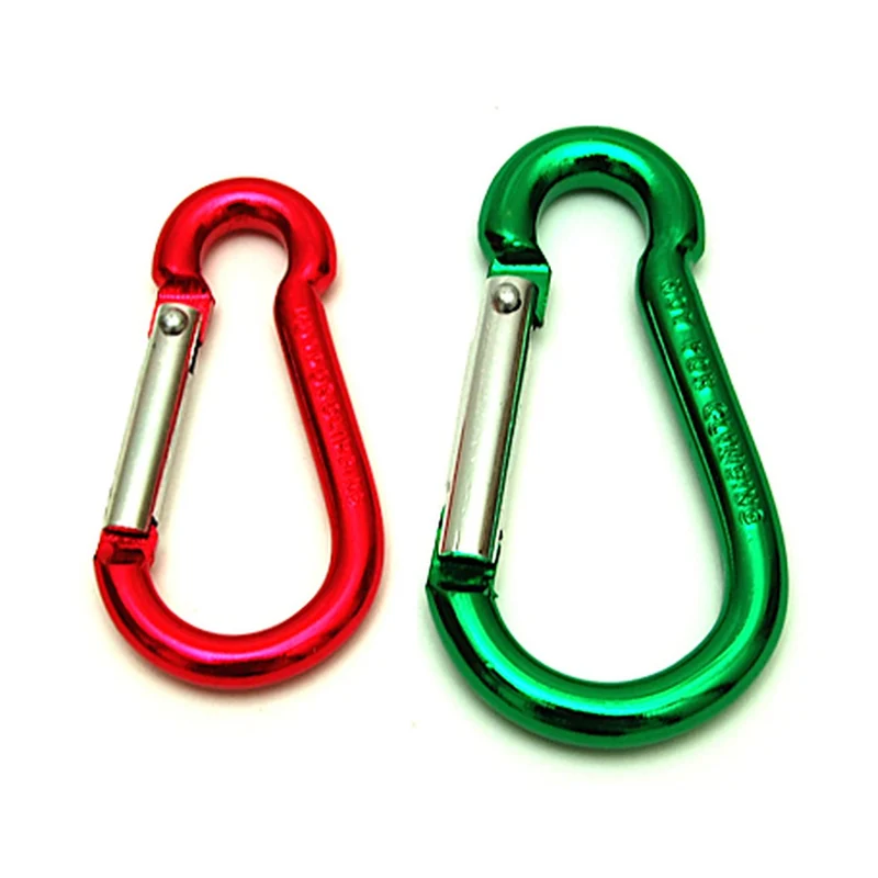 Moschettoni p/chiavi pompiere all.color.mm.60 - 50 pz