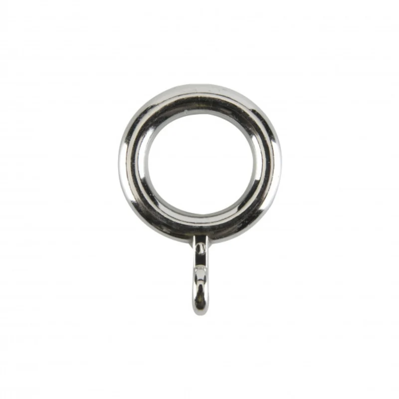 Anelli in metallo cromato per tende 10Pz 12mm