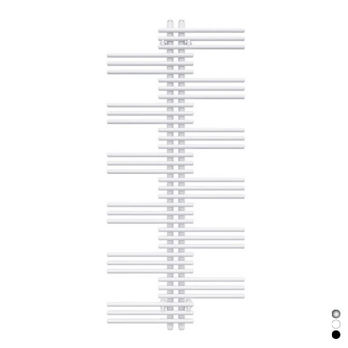 Termoarredo zehnder yucca h. 1340 nero opaco largh. cm 50