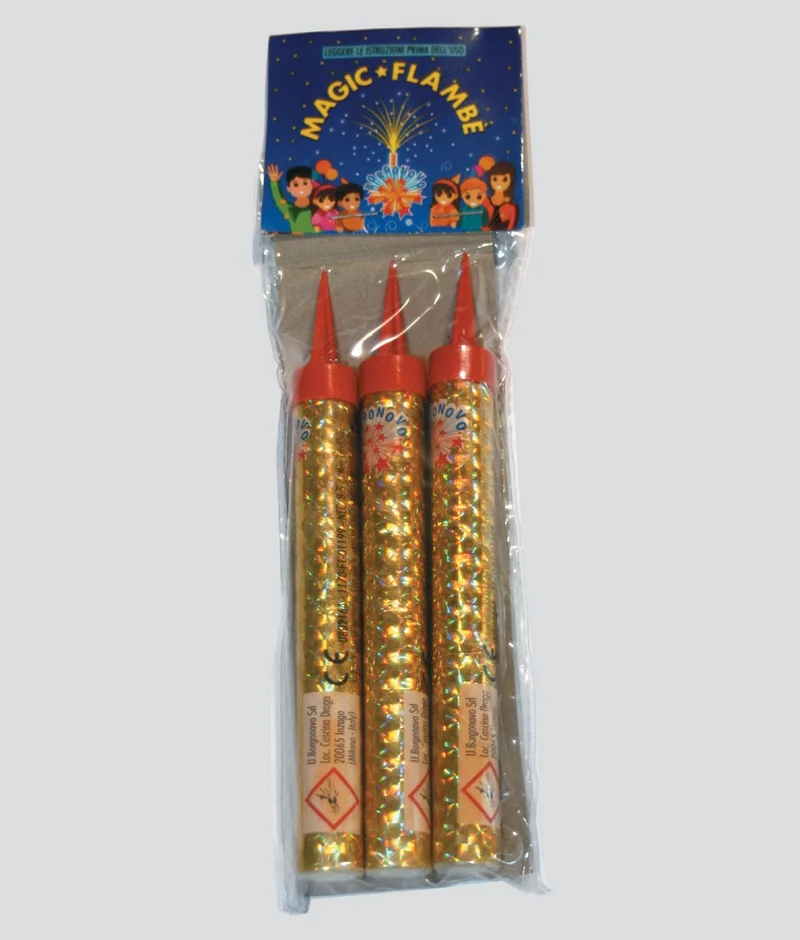 CANDELA TORTE MAGIC FLAMBE 3PZ +14