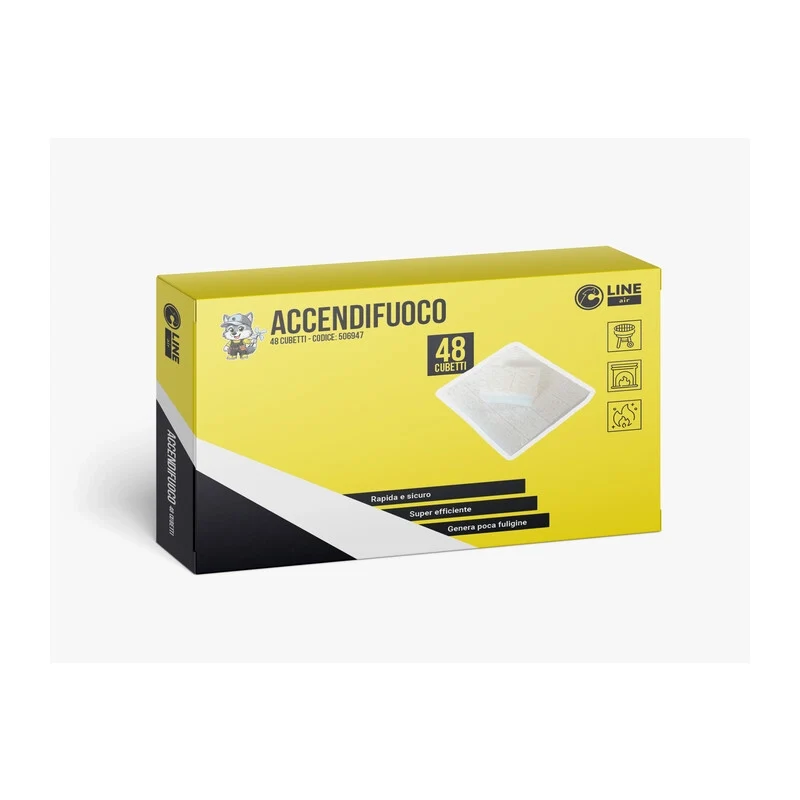 Accendifuoco 48 Cubetti Bianchi 200 g 24 Confezione