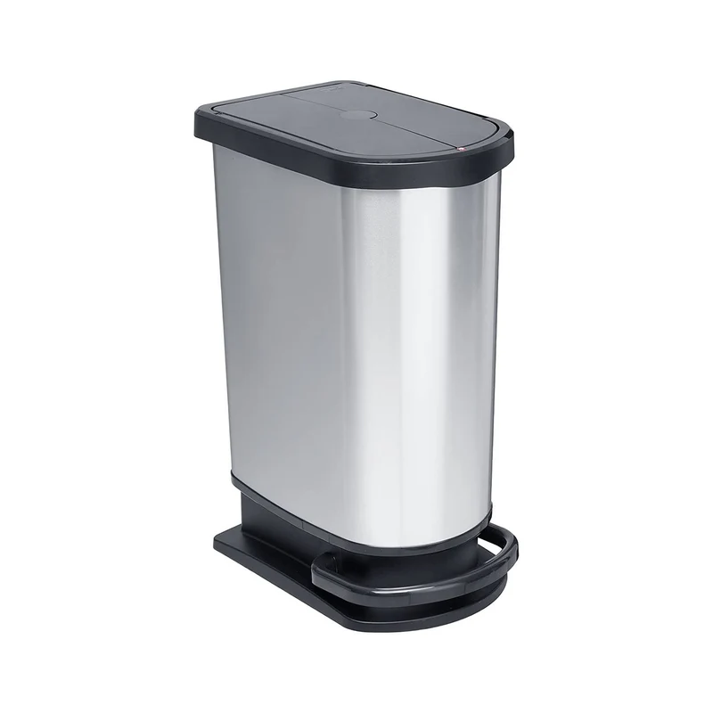 Pattumiera con pedale duo 2x25 lt
