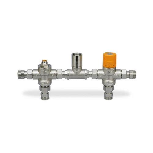 Kit termostatico minieco solar c/valvola deviatrice e miscelatore 3/4 45 c