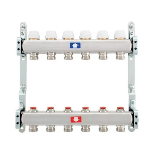 Collettore premontato con detentori 11 vie 1 x3/4