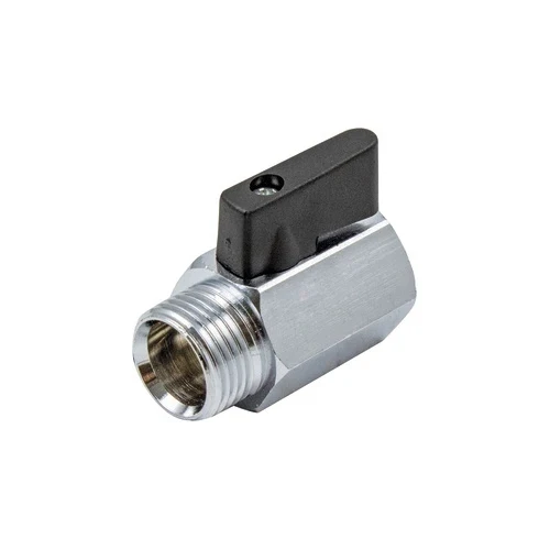 Valvola minisfera mf con leva nera 3/8