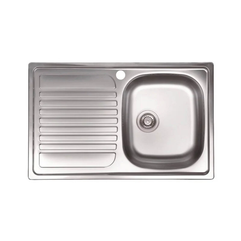 Kit Lavello Eco Incasso 79 x 50 1 Vasca Gocciolatoio SX Piletta 3,5