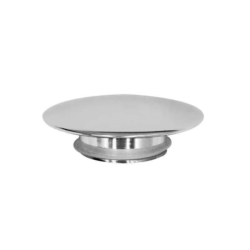 Tappo copripiletta in ottone cromo diam. 63 mm