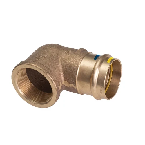 Gomito a 90 f/ filetto f a pressare acqua/gas b one diam 22 x 1/2