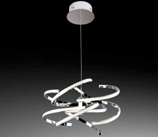 SOSPENSIONE CURVY CROMATA 54 W D. 48 CM