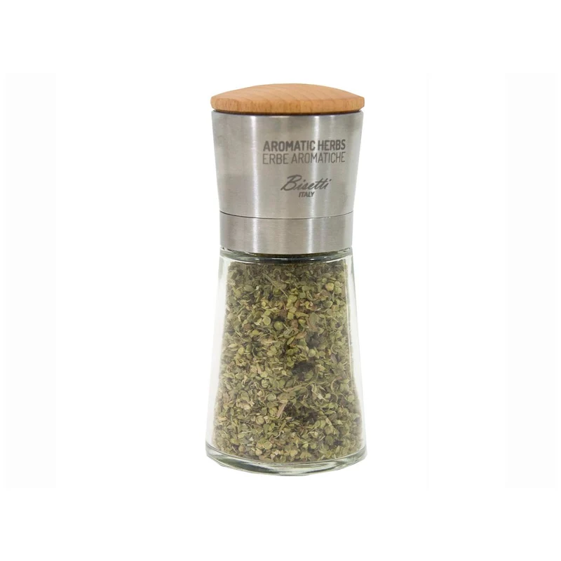 BISETTI Macina Erbe aromatiche spezie Vetro/Accon T.Legno