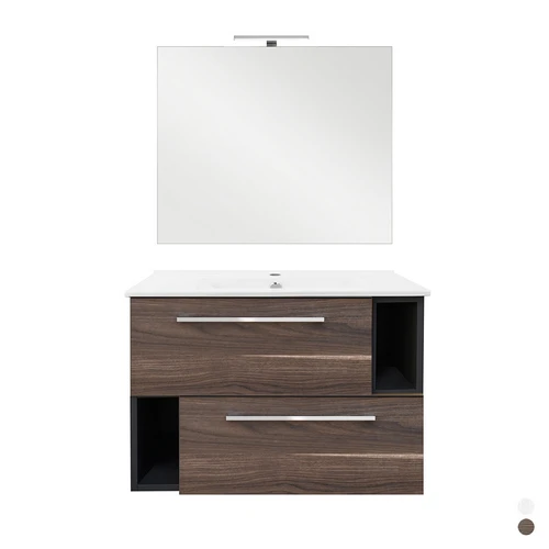 Mobile bagno l. 80 cm mod. c bianco venato
